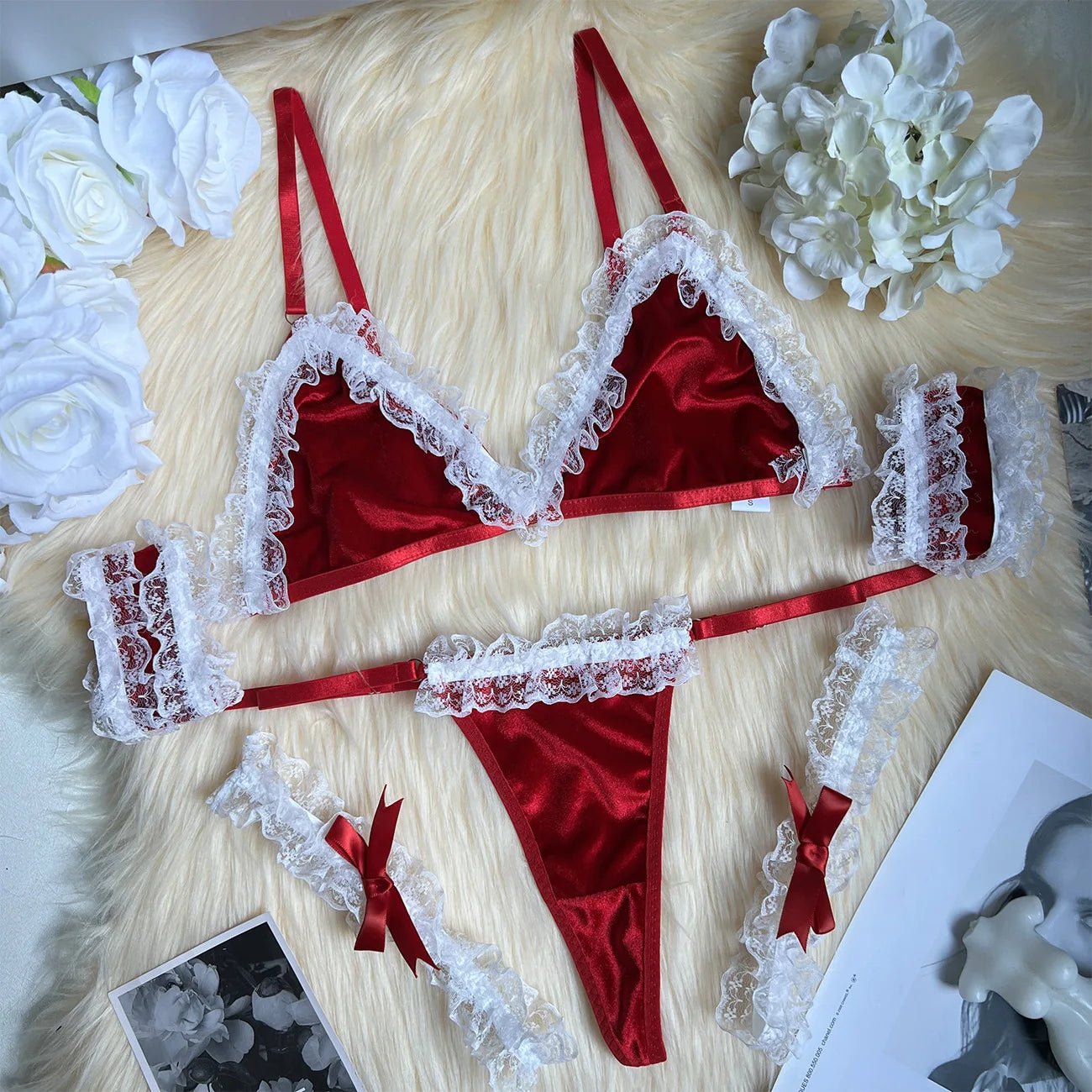 Velvet Santa Baby Set