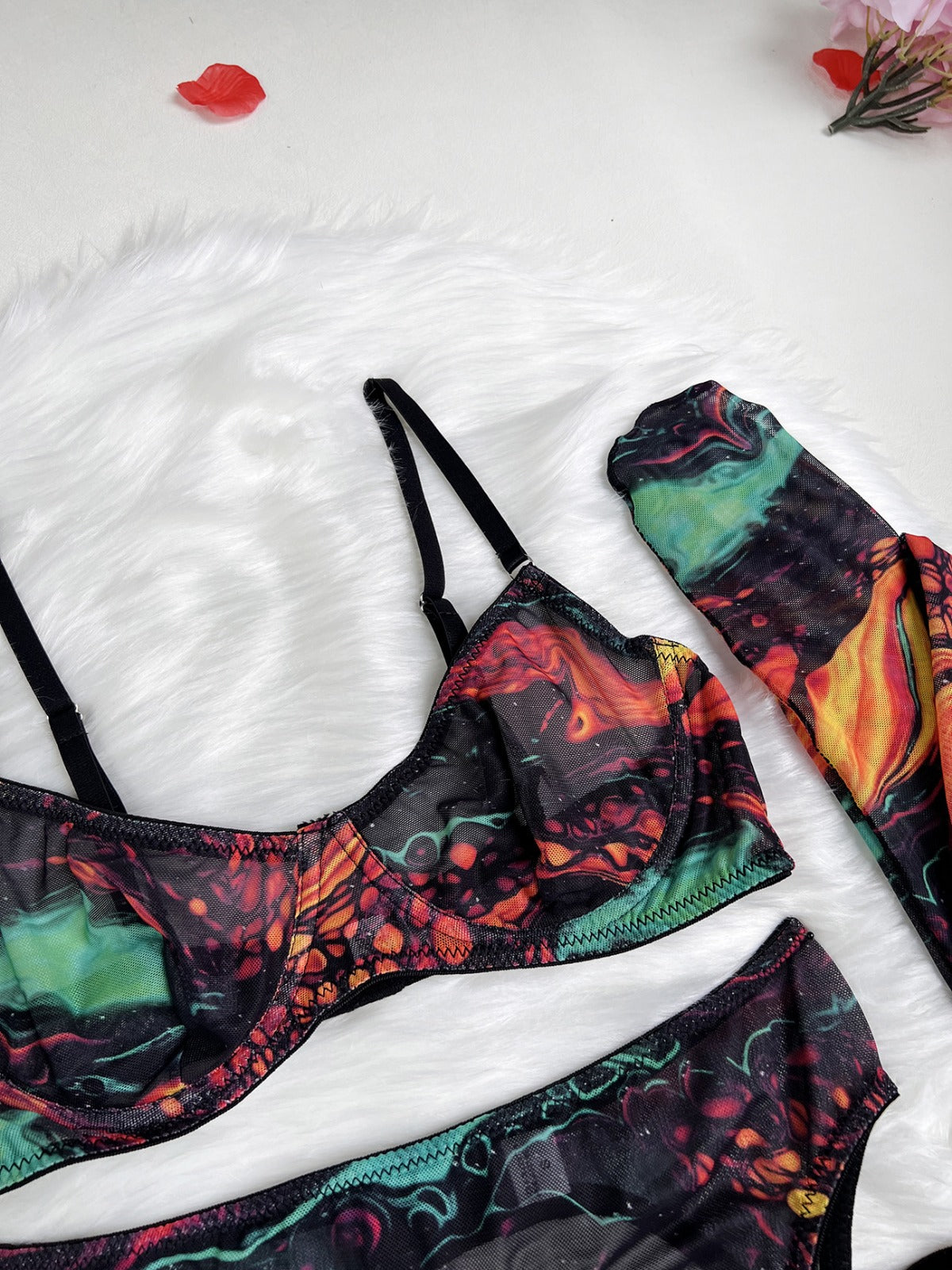 Cosmic See-Through Lingerie Set