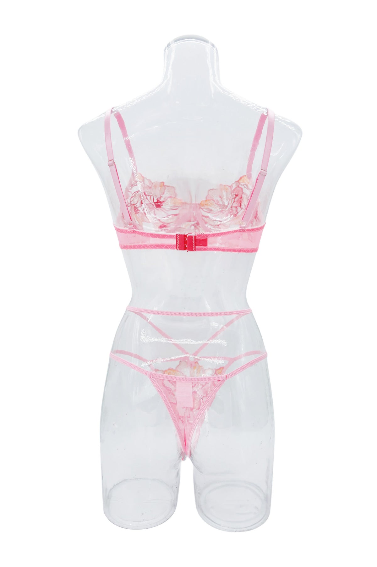 Floral Embroidered Coastal Lingerie Set
