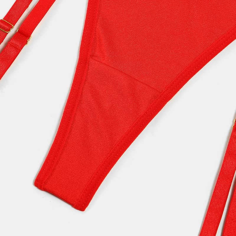 Flaming Halter Lingerie Set - Lovegood Lingerie