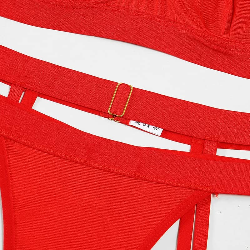 Flaming Halter Lingerie Set