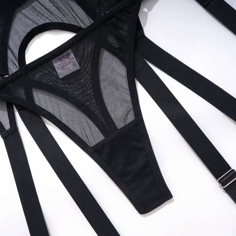 Morgan Black Soft Lingerie Set