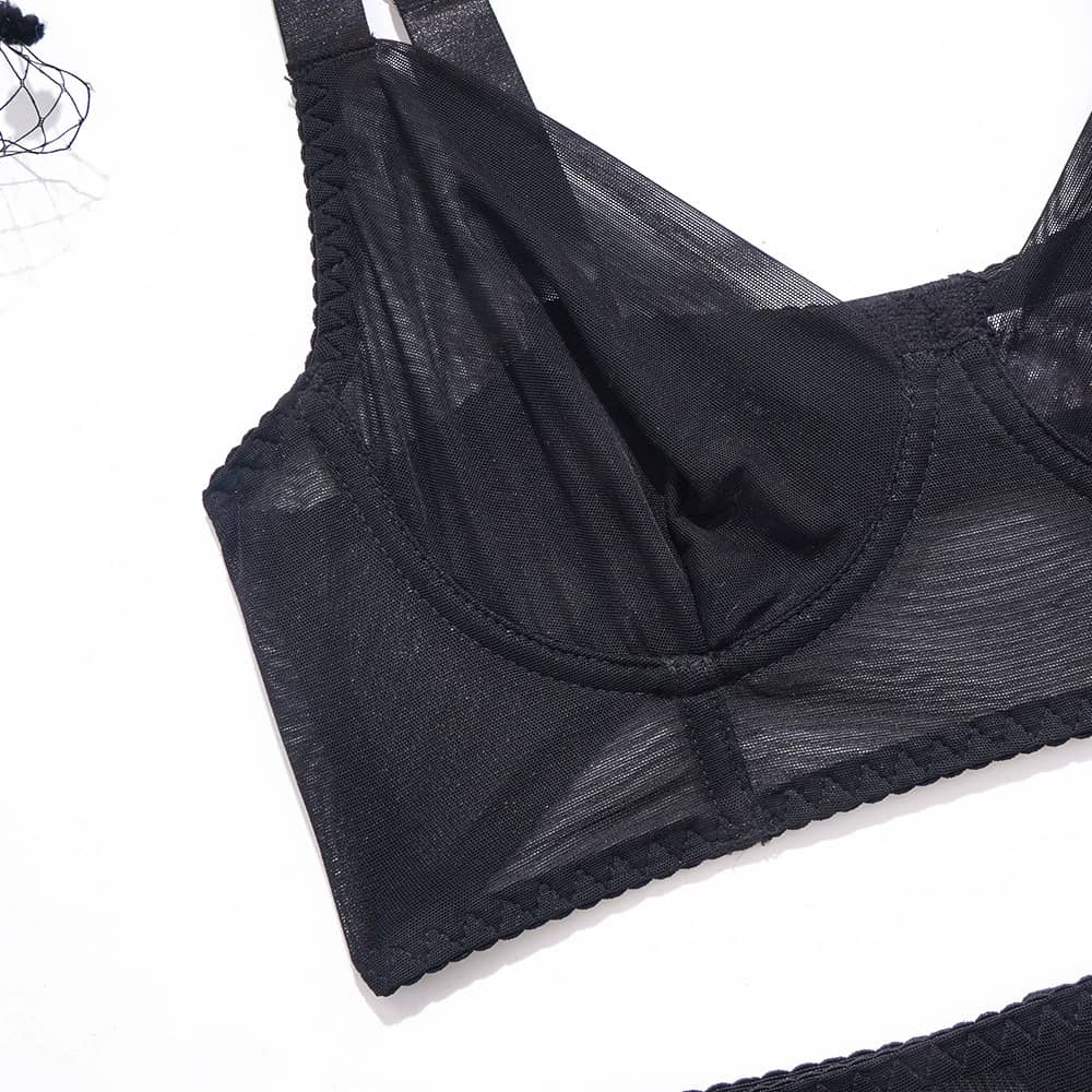 Morgan Black Soft Lingerie Set