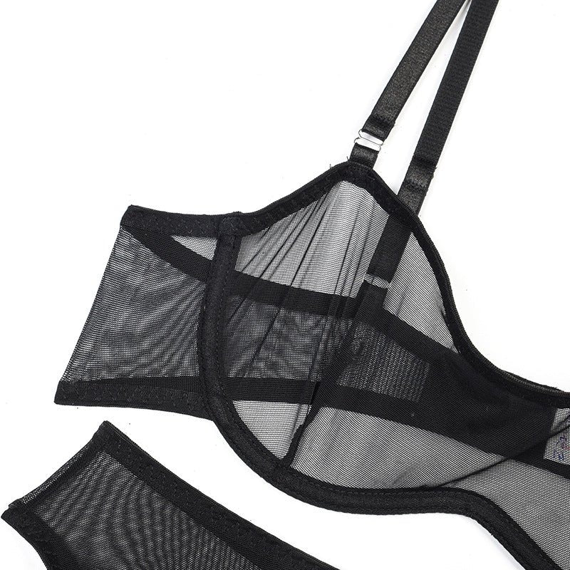 Sensual See Through Black Lingerie Set - Lovegood Lingerie