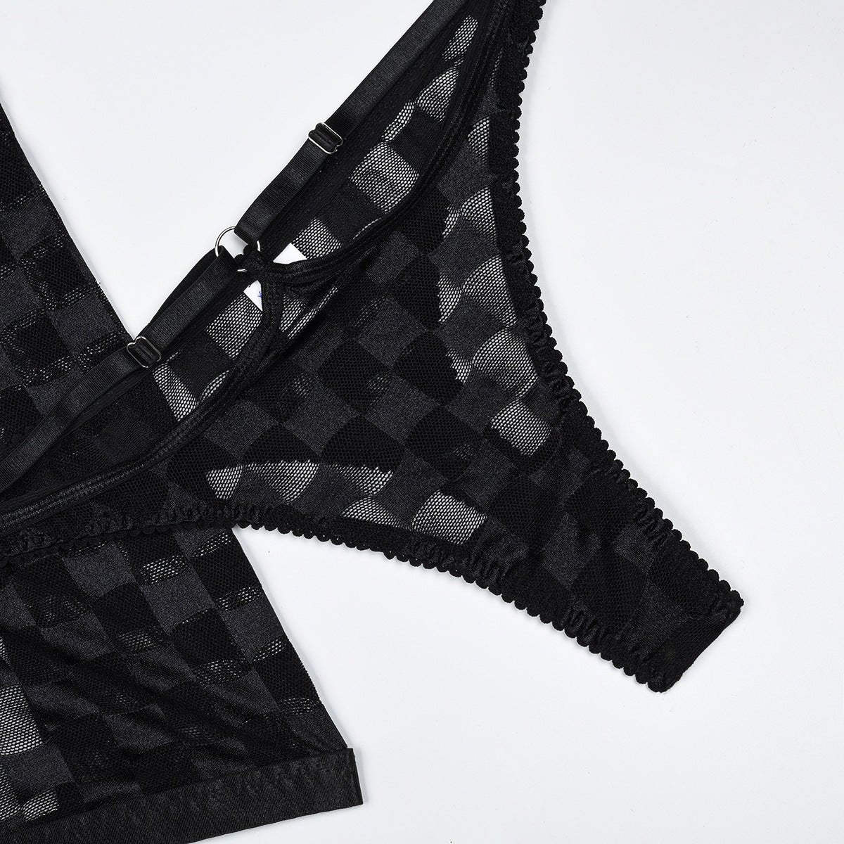 Checkered Naughty Lingerie Set - Lovegood Lingerie