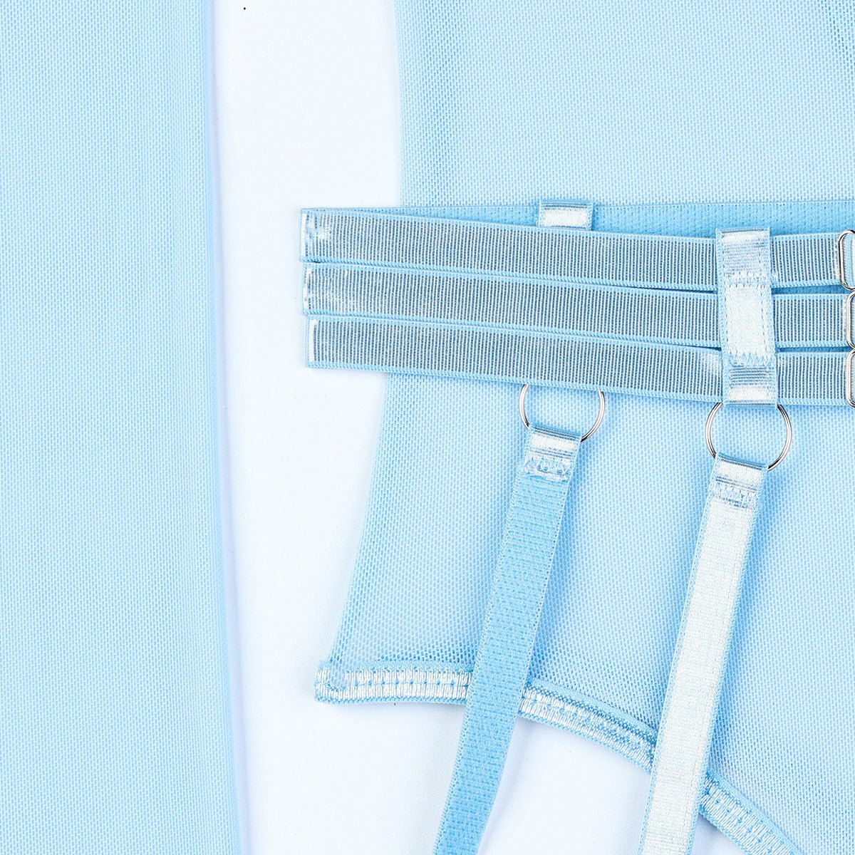 The Classic Bodysuit (Black & Blue) - Lovegood Lingerie