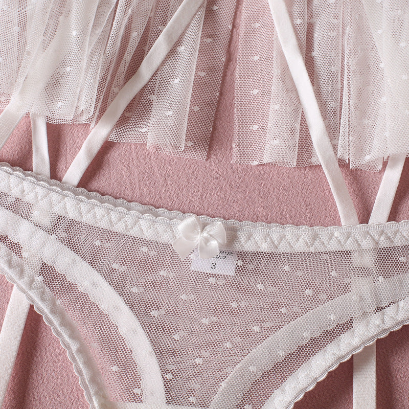 White Frilly Bridal Lingerie Set