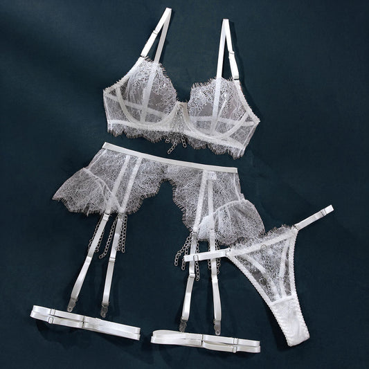Ruffled Romance Lacey Lingerie Set