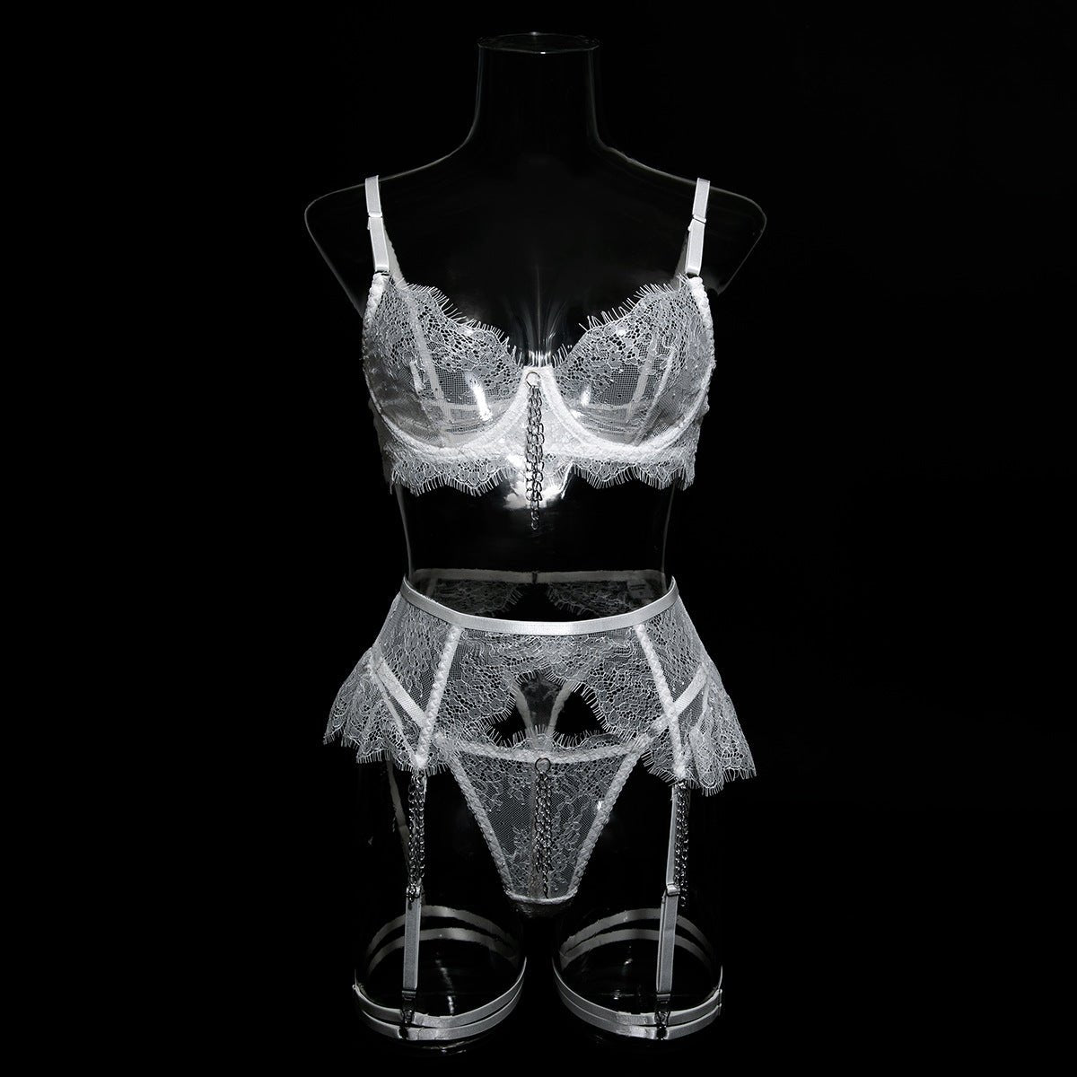 Ruffled Romance Lacey Lingerie Set - Lovegood Lingerie