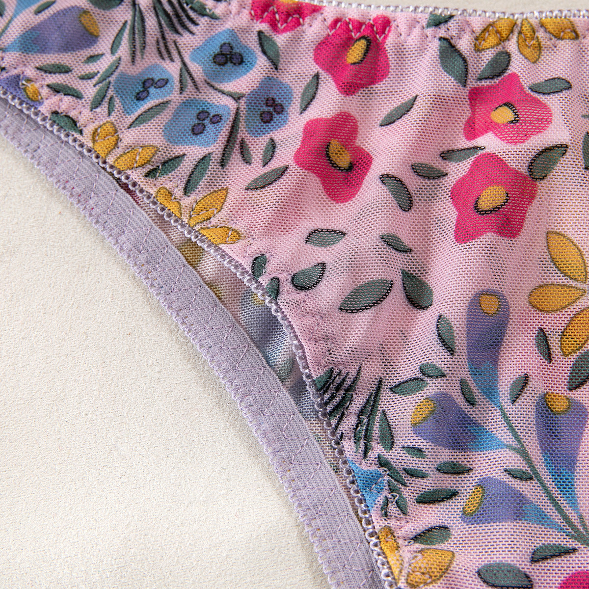 Lavender Flower Fields Lingerie Set