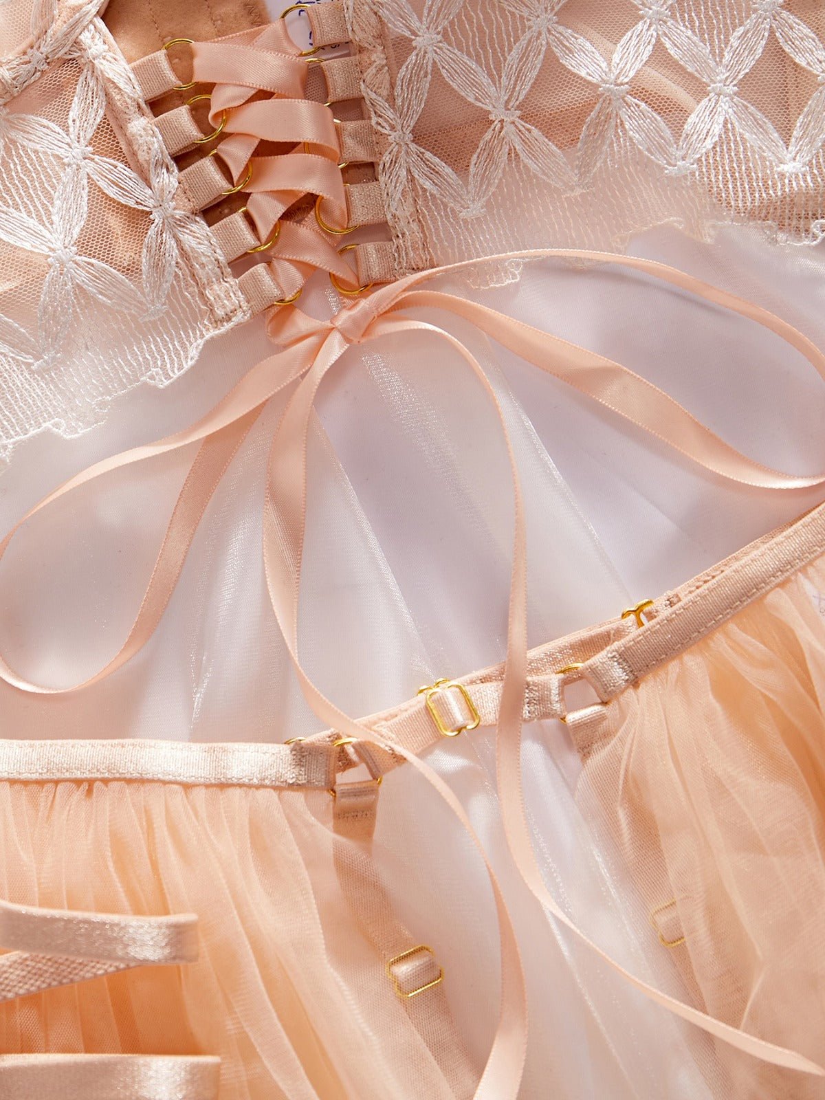 White Bridal Ruffled Lingerie Set - Lovegood Lingerie