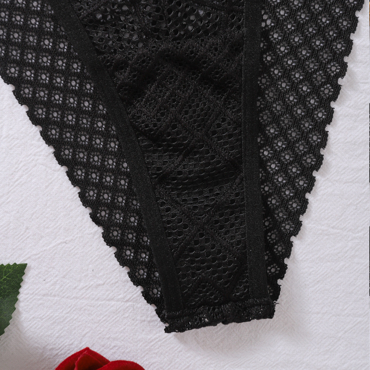Midnight Shapes Geometric Lingerie Set