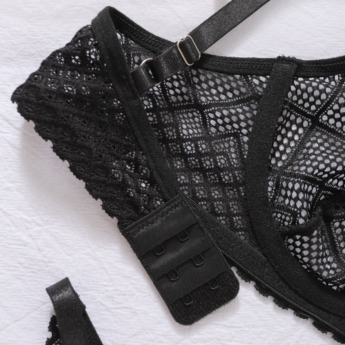 Midnight Shapes Geometric Lingerie Set