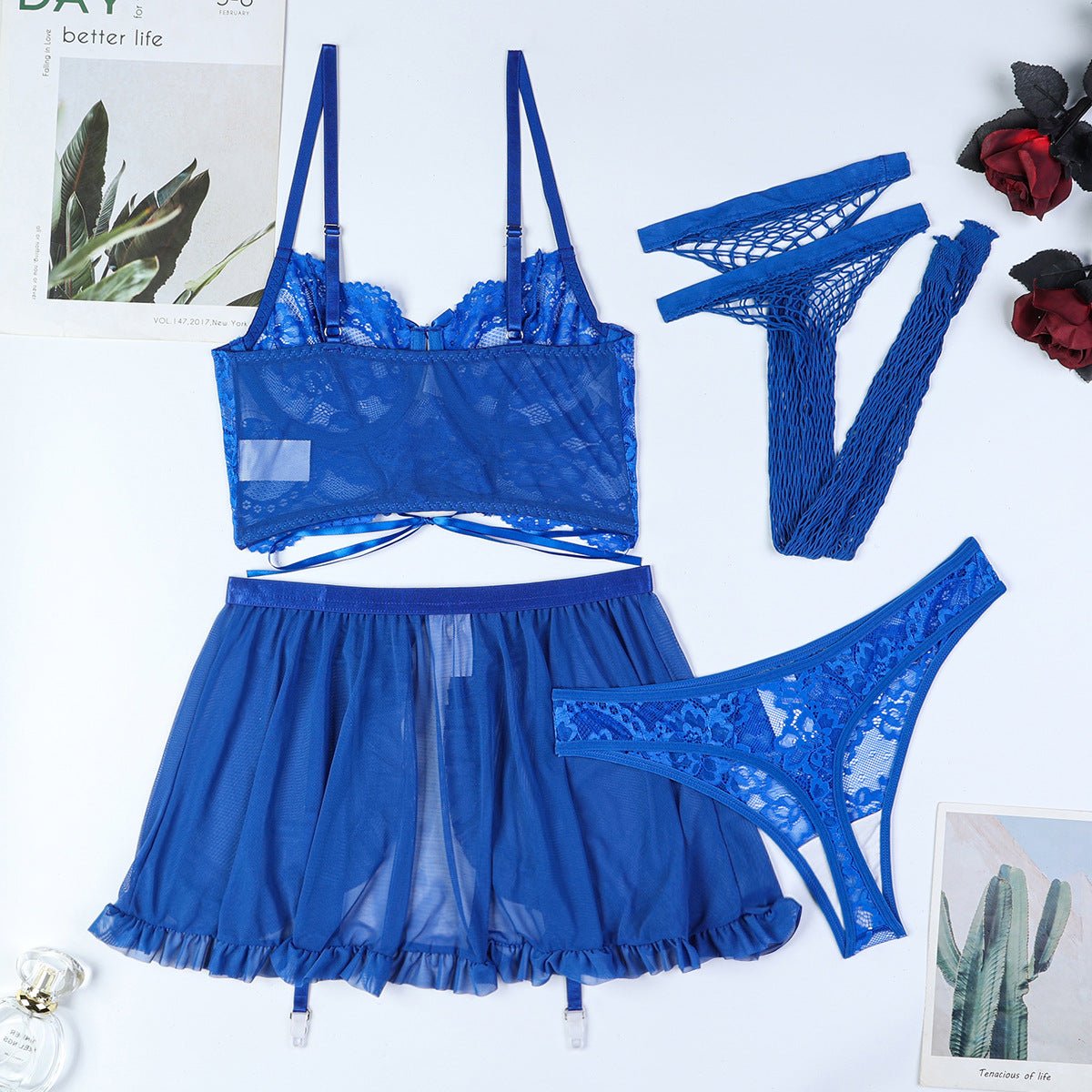 Blue Muse Lingerie Set - Lovegood Lingerie