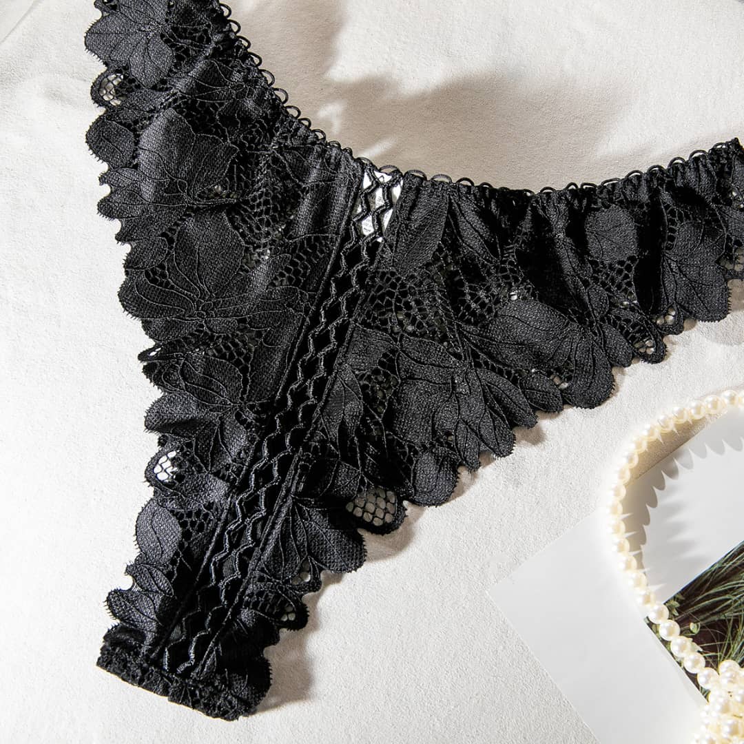 Black Orchid High Waisted Lingerie Set