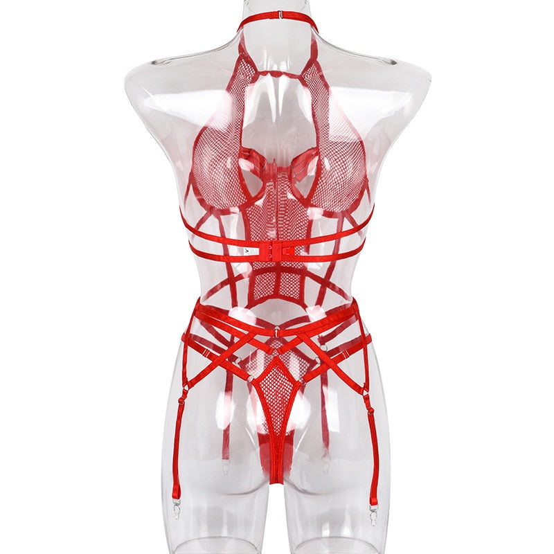 "The Secret Agent" Lingerie Set - Black or Red