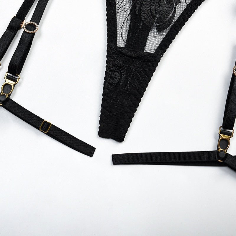 Elegant Black Lace Lingerie Set - Lovegood Lingerie