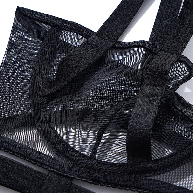Classic Black Lingerie Set With Straps