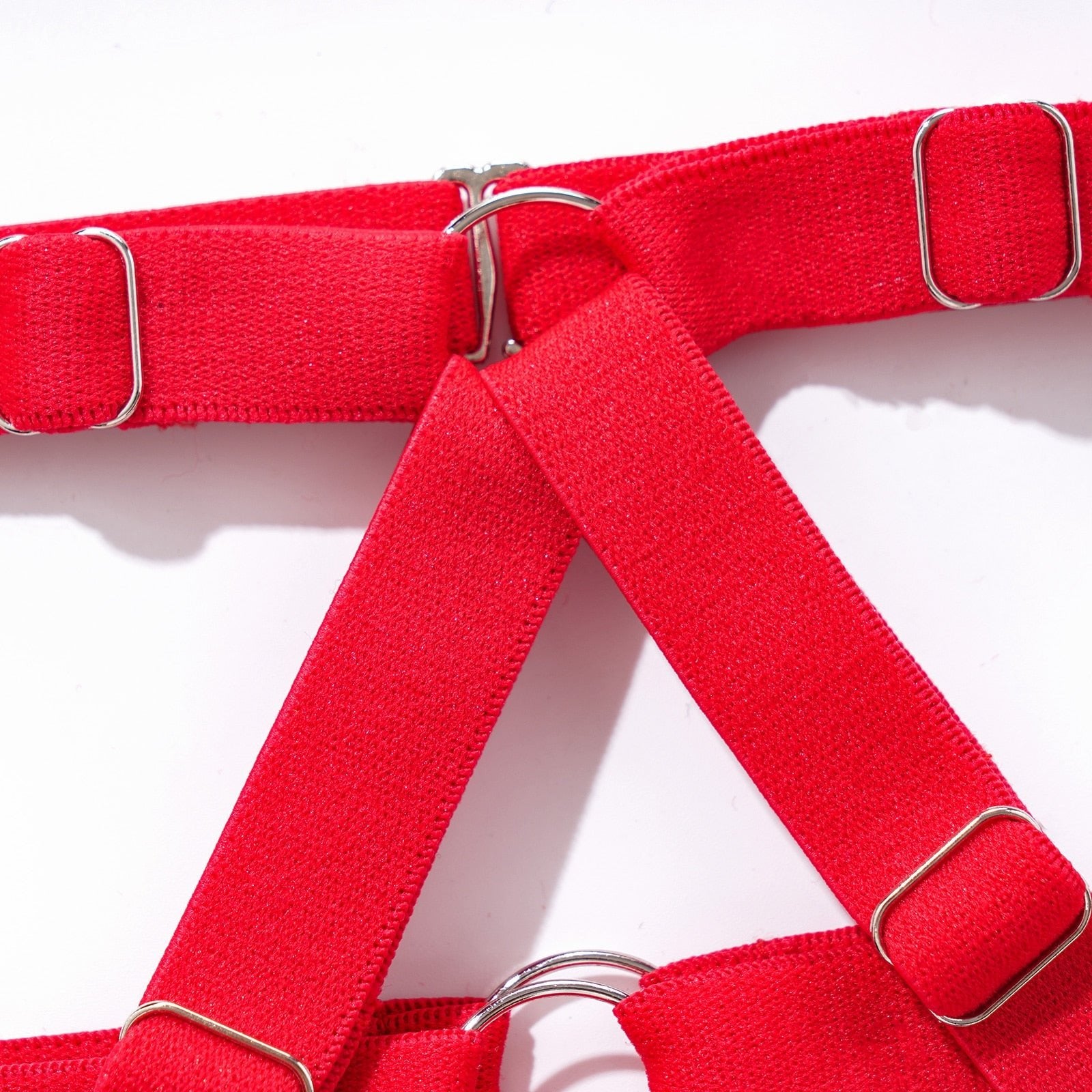 Classic Red Lingerie Set With Straps - Lovegood Lingerie