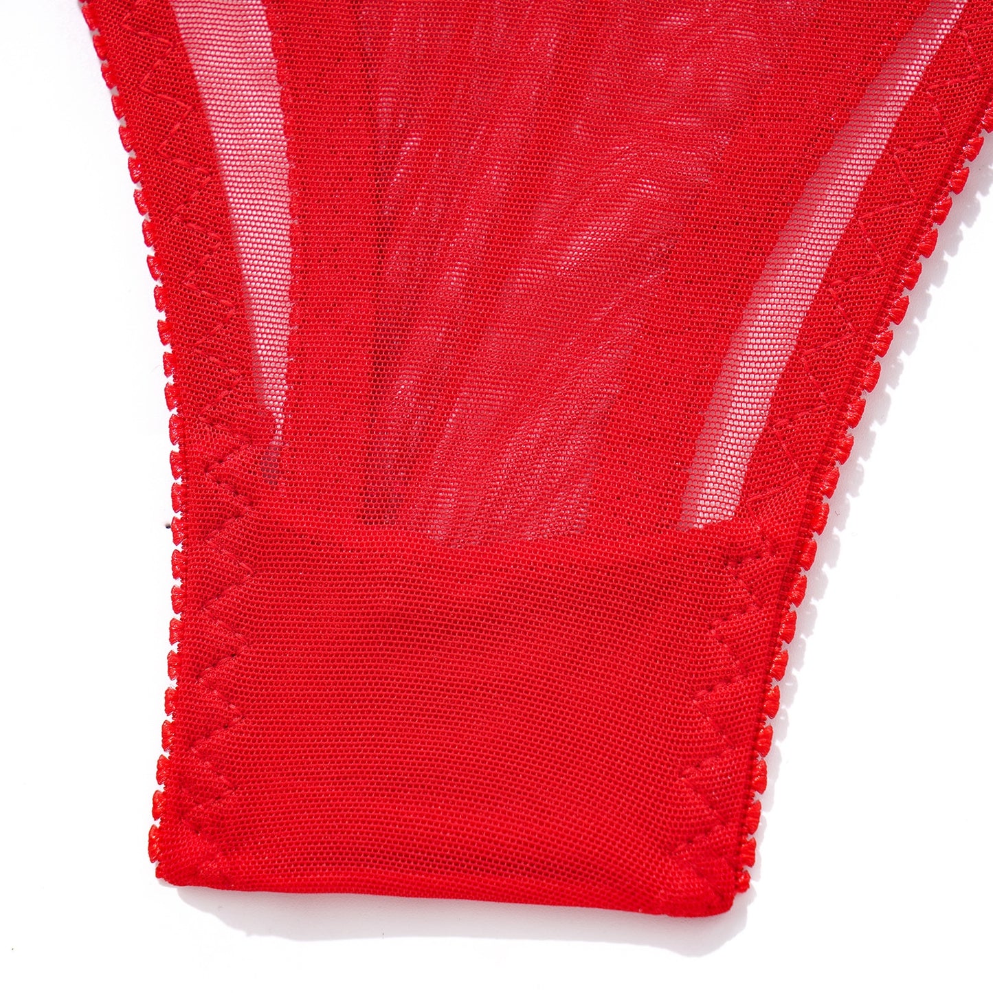 Classic Red Lingerie Set With Straps