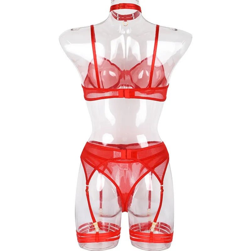 Simply Sexy Lingerie Set - Hot Pink or Santa Red - Lovegood Lingerie