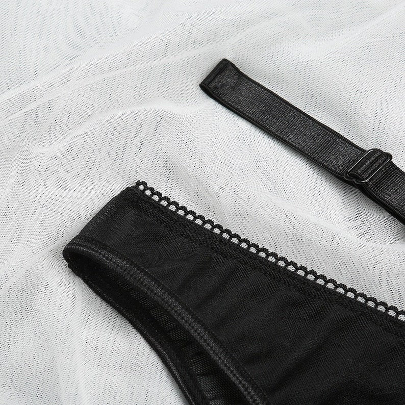 Classic Black Lingerie Set With Straps
