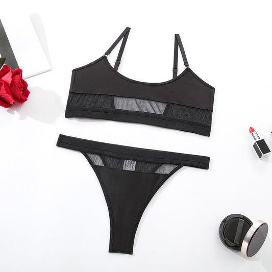 Mindy Black See-Through Lingerie Set
