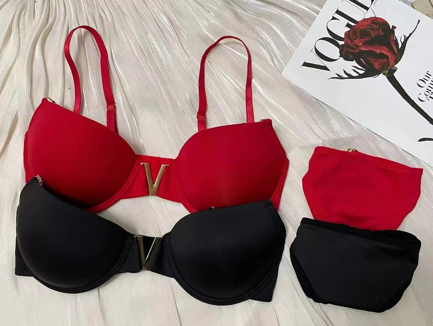 The Deep V Lingerie Set