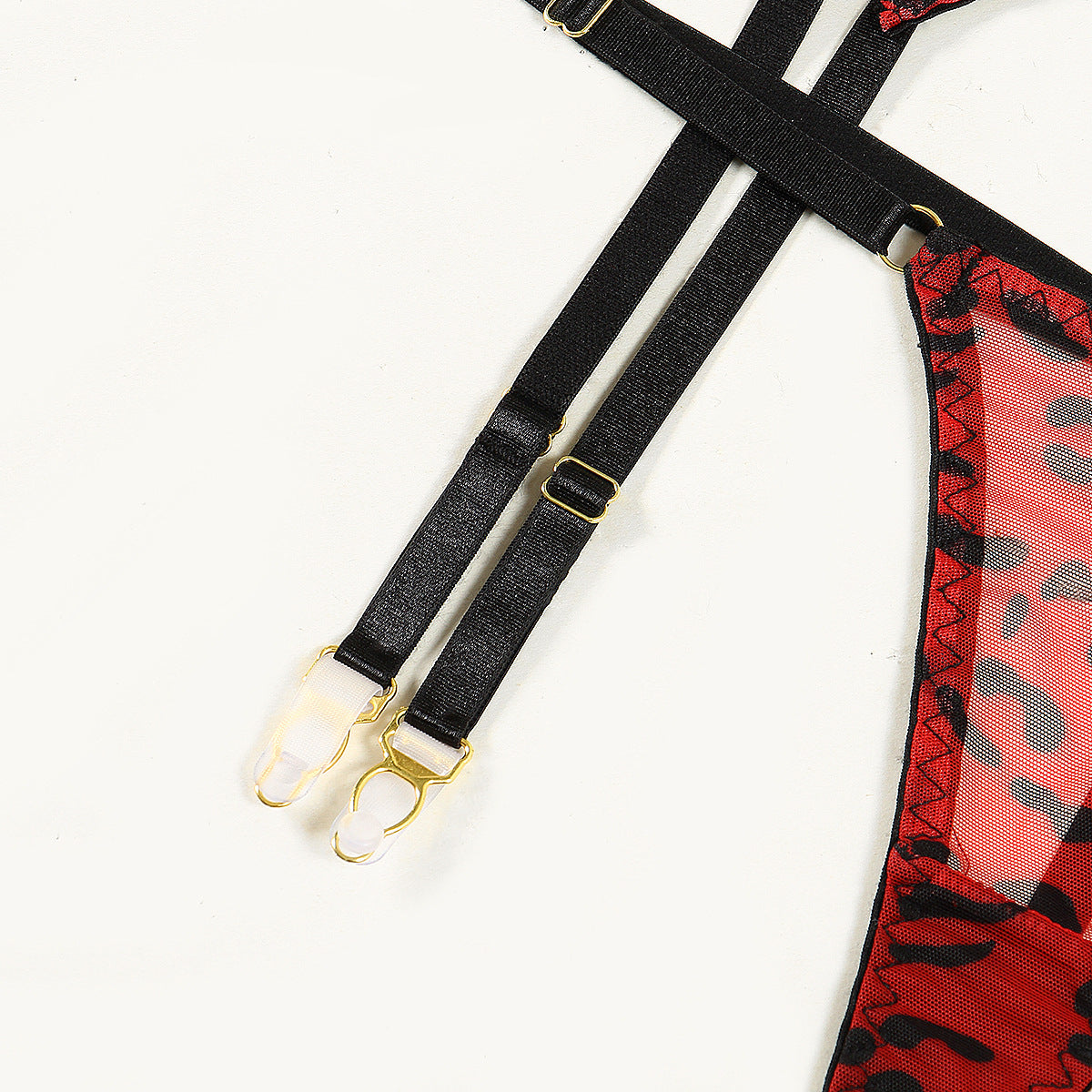 Crimson Panther Lingerie Set