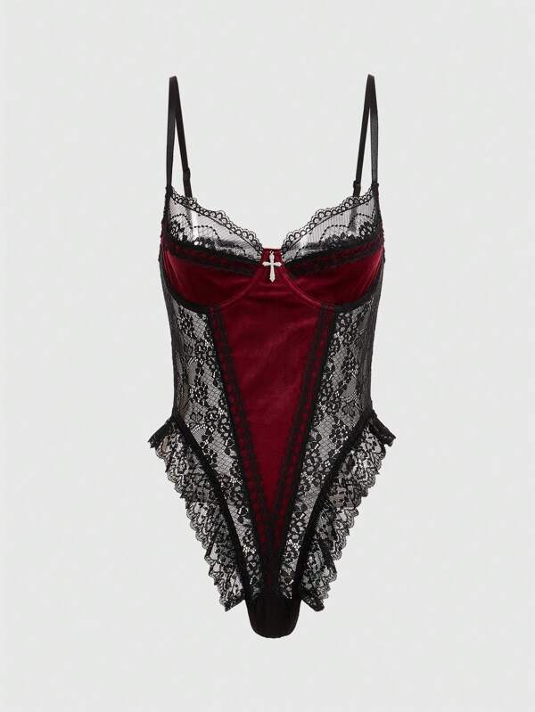 The Morticia Bodysuit - Lovegood Lingerie