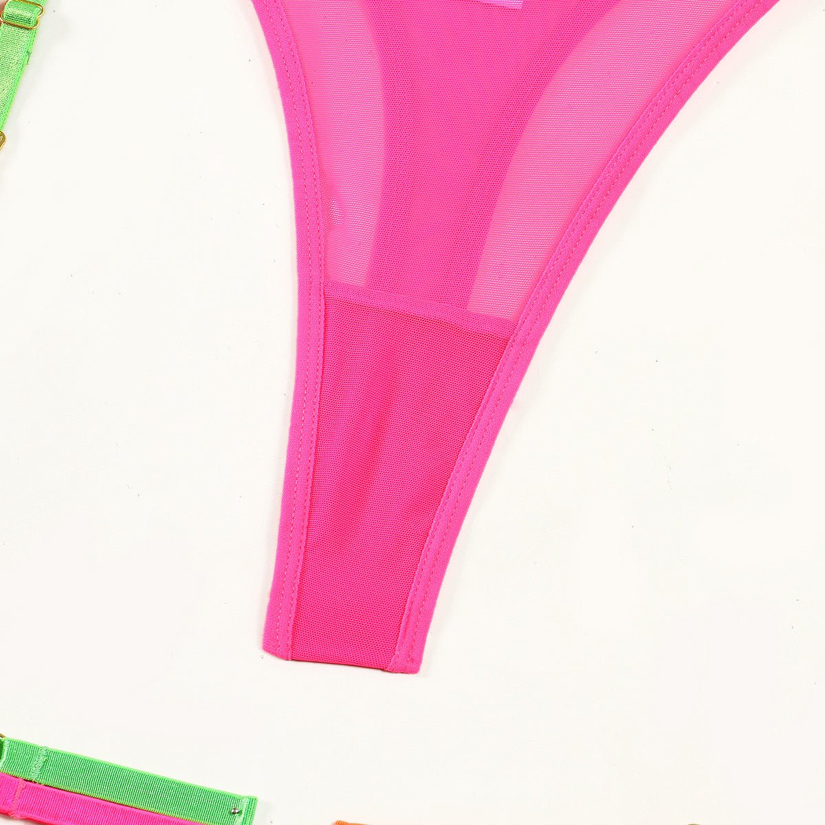 Let's Get Ravey Neon Lingerie Set - Lovegood Lingerie