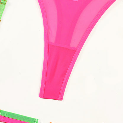 Let's Get Ravey Neon Lingerie Set