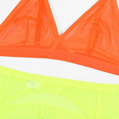 Let's Get Ravey Neon Lingerie Set