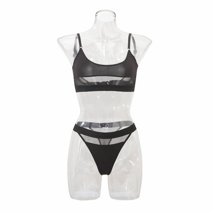 Mindy Black See-Through Lingerie Set