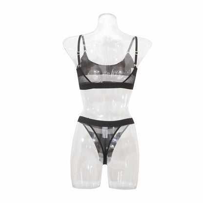 Mindy Black See-Through Lingerie Set