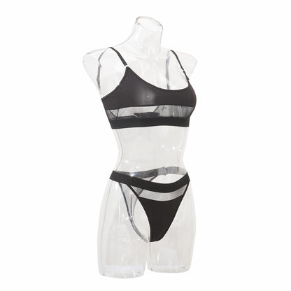 Mindy Black See-Through Lingerie Set