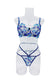 Floral Embroidered Coastal Lingerie Set