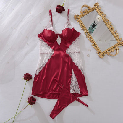 Red Rose Reverie Nightslip - Lovegood Lingerie