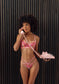 Floral Embroidered Coastal Lingerie Set