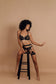 Black Racerback Lingerie Set