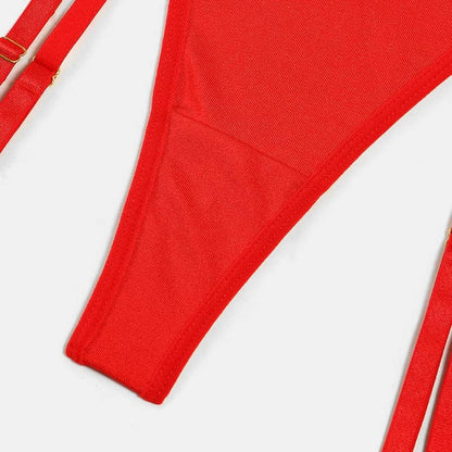 Flaming Halter Lingerie Set