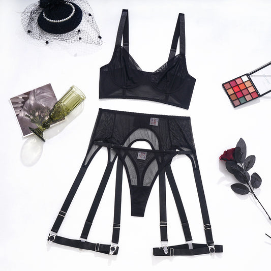 Morgan Black Soft Lingerie Set