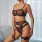 Sensual See Through Black Lingerie Set