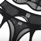 Sensual See Through Black Lingerie Set