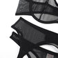 Sensual See Through Black Lingerie Set