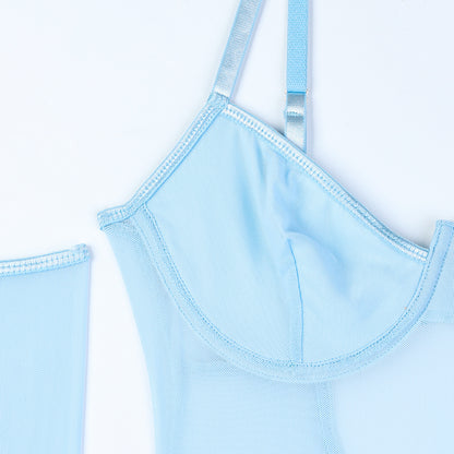 The Classic Bodysuit (Black & Blue)