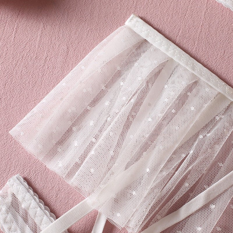 White Frilly Bridal Lingerie Set - Lovegood Lingerie