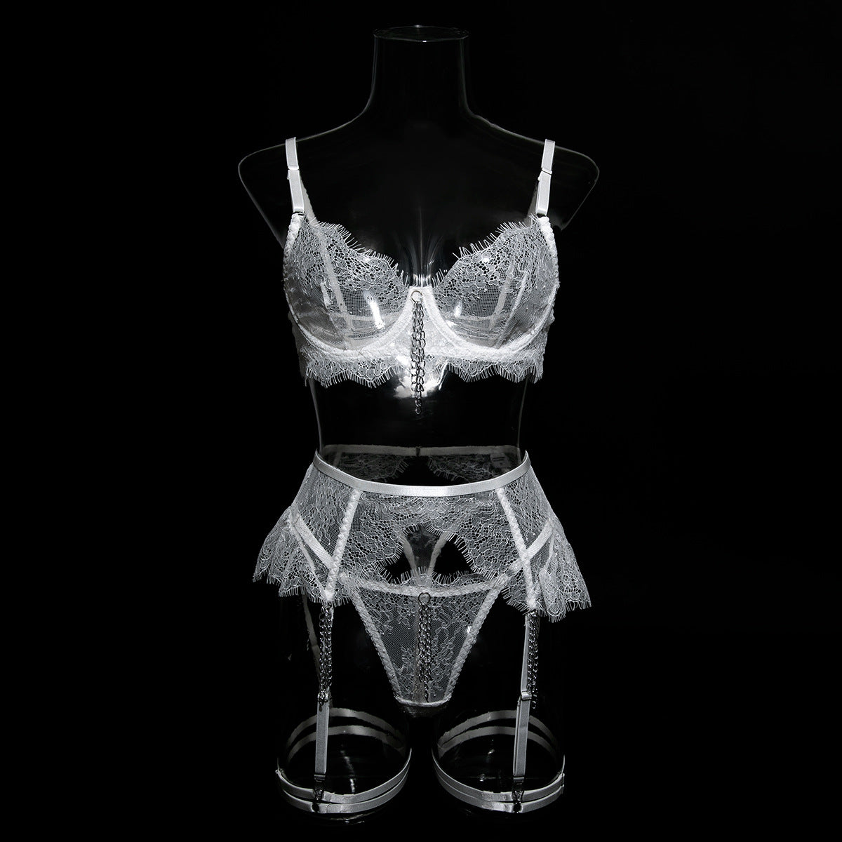 Ruffled Romance Lacey Lingerie Set