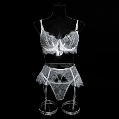 Ruffled Romance Lacey Lingerie Set