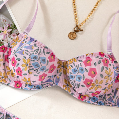 Lavender Flower Fields Lingerie Set